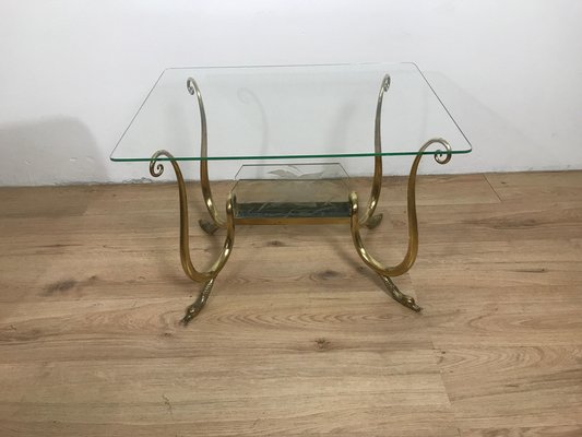 Brass Glass Coffee Table-HQI-1125364