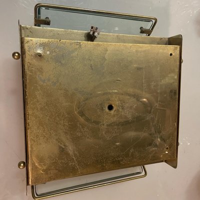 Brass Glass Flushmount, 1970s-JJC-1411005