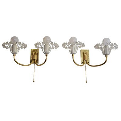 Brass & Glass Sconces by Emil Stejnar-SPD-1131087