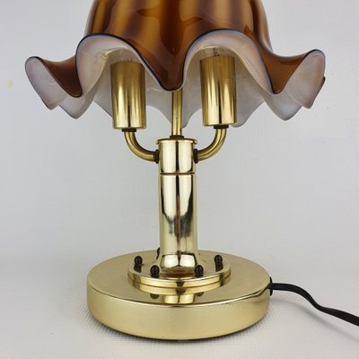 Brass & Glass Table Lamp from Peil & Putzler, 1970s-ZPB-1035080