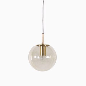 Brass Globe Pendant Lamp from Glashütte Limburg, 1970s-QT-1263351