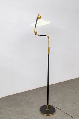 Brass Ground Lamp, Italy, 1950s-LMR-1367066