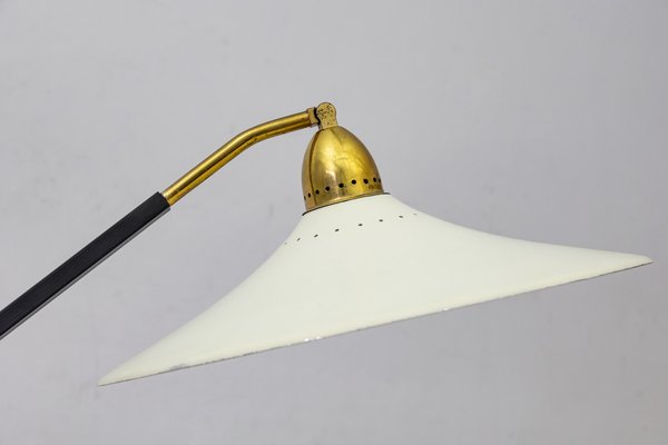 Brass Ground Lamp, Italy, 1950s-LMR-1367066