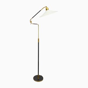 Brass Ground Lamp, Italy, 1950s-LMR-1367066