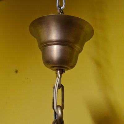 Brass Hall Lantern with 3 Light Points, 1970s-VHW-2026720