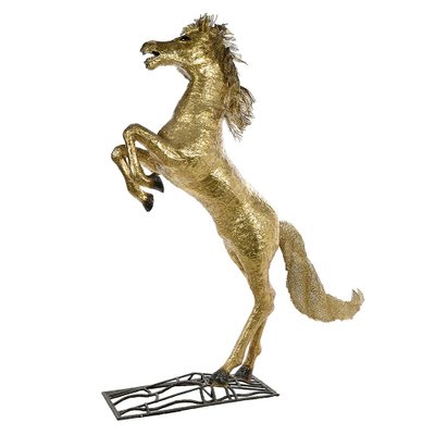 Brass Horse That Rears Up by Henri Fernandez-NQ-1306779