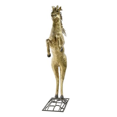 Brass Horse That Rears Up by Henri Fernandez-NQ-1306779