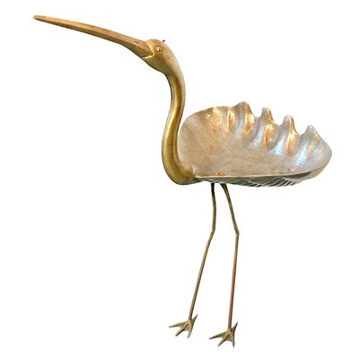 Brass Ibis Sculpture, France, 1960s-BVG-973734