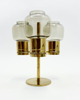 Brass L-67 Candleholder by Hans-Agne Jakobsson, 1960s-SFW-1268397