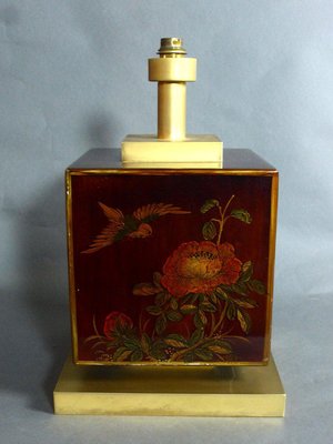 Brass & Lacquer Table Lamp, 1970s-WSV-1411135