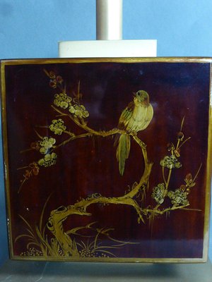 Brass & Lacquer Table Lamp, 1970s-WSV-1411135