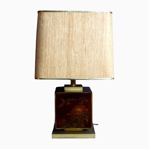 Brass & Lacquer Table Lamp, 1970s-WSV-1411135