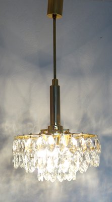 Brass Lead Crystal 4-Bulb Chandelier from Bakalowits & Söhne, Vienna, 1960s-NGU-2016654