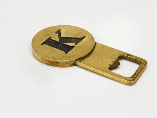 Brass Letter K Initial Bottle Opener by Carl Auböck, Vienna, 1960s-MWV-2027500