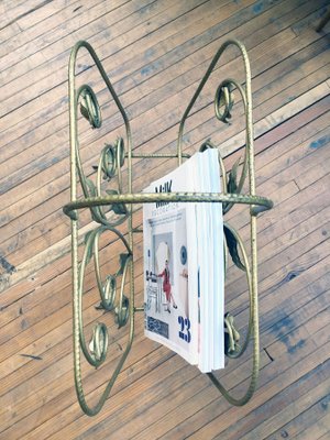 Brass Magazine Rack, 1950s-LCU-689746