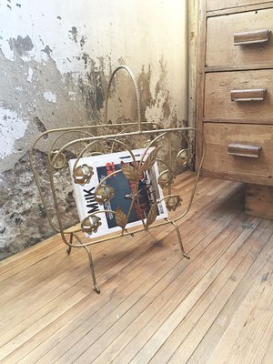 Brass Magazine Rack, 1950s-LCU-689746