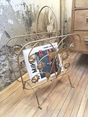 Brass Magazine Rack, 1950s-LCU-689746