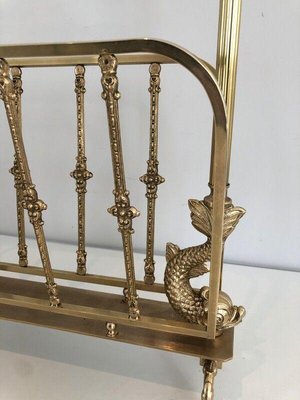 Brass Magazine Rack from Maison Jansen-BA-1365459