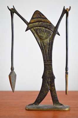 Brass Male with Cactus Tool by Walter Bosse for Herta Baller, 1950s-OV-726603