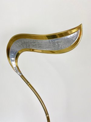 Brass & Marble Floor Lamp by Isabelle & Richard Faure, France, 1970s-LYQ-1171514