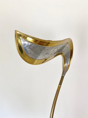 Brass & Marble Floor Lamp by Isabelle & Richard Faure, France, 1970s-LYQ-1171514