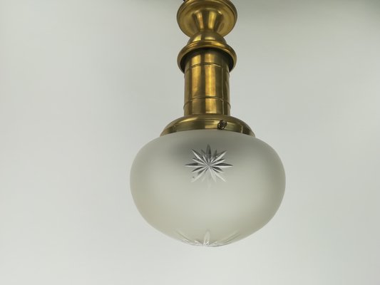 Brass Maritim Ship Ceiling Lamp, 1890s-KDB-1416966