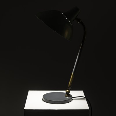 Brass Metal and Lacquered Aluminum Table Lamp from Metalarte, 1960s-SQP-1734253