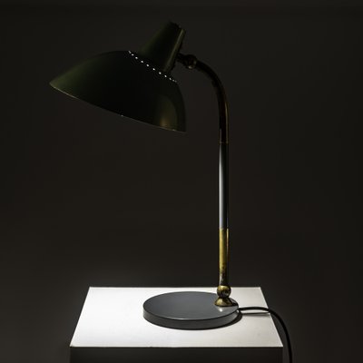 Brass Metal and Lacquered Aluminum Table Lamp from Metalarte, 1960s-SQP-1734253