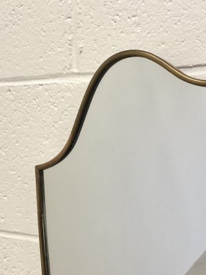 Brass Mirror in the style of Gio Ponti, 1950s-NPC-1804251