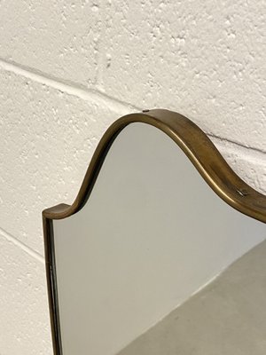 Brass Mirror in the style of Gio Ponti, 1950s-NPC-1804251