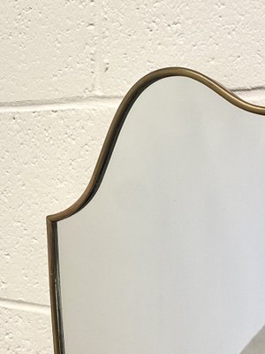 Brass Mirror in the style of Gio Ponti, 1950s-NPC-1804251