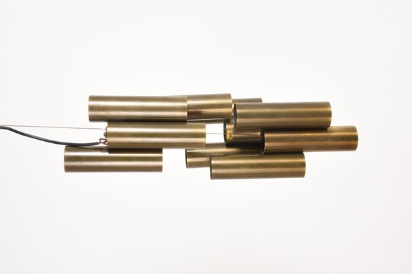 Brass Multi Cylinder Lamp in the Style of Gio Ponti from Lumière Bologna, Italy-JDR-1126289