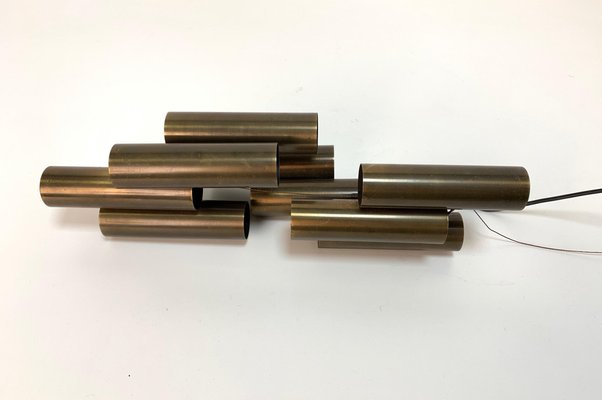 Brass Multi Cylinder Lamp in the Style of Gio Ponti from Lumière Bologna, Italy-JDR-1126289