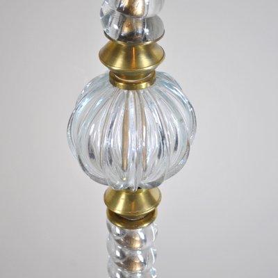 Brass & Murano Glass Floor Lamp from Barovier & Toso, 1940s-JQO-844718