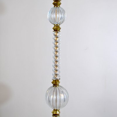 Brass & Murano Glass Floor Lamp from Barovier & Toso, 1940s-JQO-844718