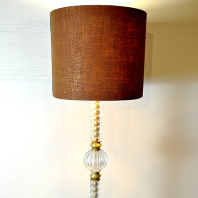 Brass & Murano Glass Floor Lamp from Barovier & Toso, 1940s-JQO-844718