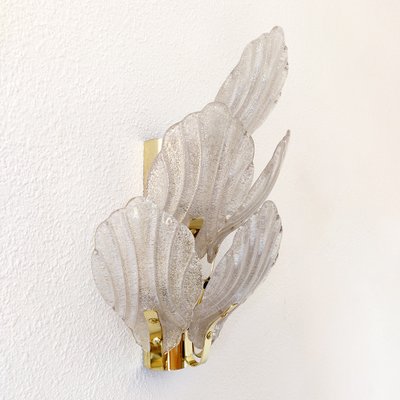 Brass & Murano Sconce, 1960s-CQZ-744193