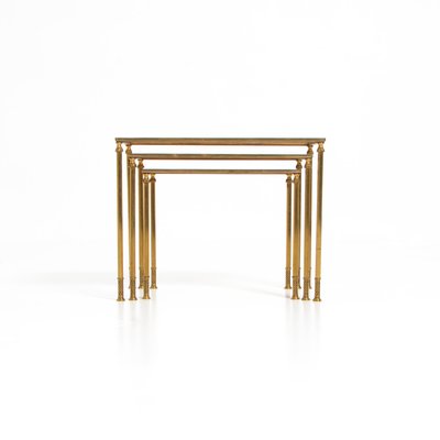 Brass Nesting Tables, Set of 3-VT-1151497