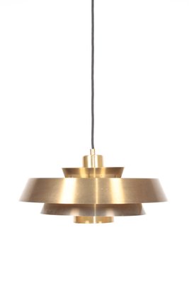 Brass Nova Ceiling Lamp by Johannes Hammerborg for Fog & Mørup, 1960s-FK-844900