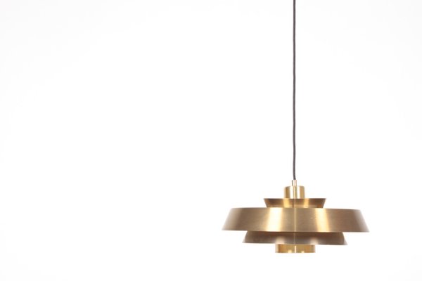 Brass Nova Ceiling Lamp by Johannes Hammerborg for Fog & Mørup, 1960s-FK-844900