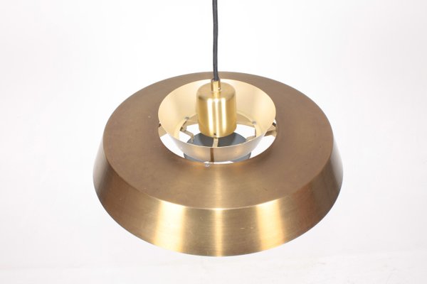 Brass Nova Ceiling Lamp by Johannes Hammerborg for Fog & Mørup, 1960s-FK-844900