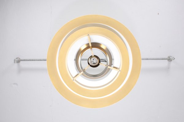 Brass Nova Ceiling Lamp by Johannes Hammerborg for Fog & Mørup, 1960s-FK-844900