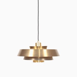 Brass Nova Ceiling Lamp by Johannes Hammerborg for Fog & Mørup, 1960s-FK-844900