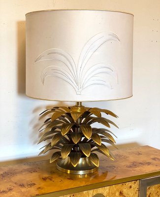 Brass Palm Table Lamp, 1970s-NPC-1238881