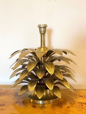 Brass Palm Table Lamp, 1970s-NPC-1238881