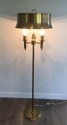 Brass Parquet Lamp with Brass Lampshade attributed to Maison Charles-BA-1365785