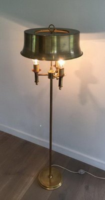 Brass Parquet Lamp with Brass Lampshade attributed to Maison Charles-BA-1365785