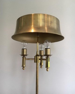 Brass Parquet Lamp with Brass Lampshade attributed to Maison Charles-BA-1365785