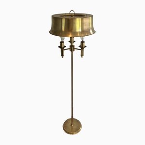 Brass Parquet Lamp with Brass Lampshade attributed to Maison Charles-BA-1365785