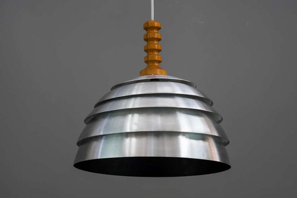 Brass Pendant Lamp by Hans Agne Jakobsson, 1960s-SPD-866229